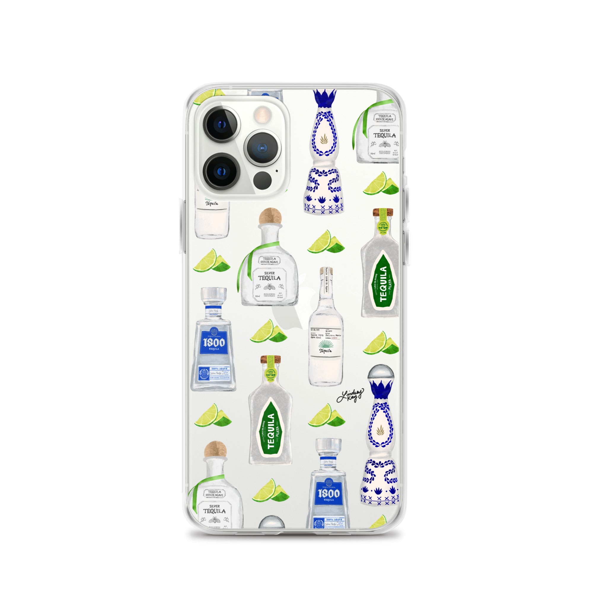 Ilustración de botellas de tequila - Funda transparente para iPhone®